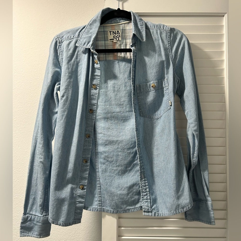 TNA denim long sleeve